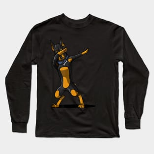 Dabbing Doberman Funny Doberman Dog Dab Long Sleeve T-Shirt